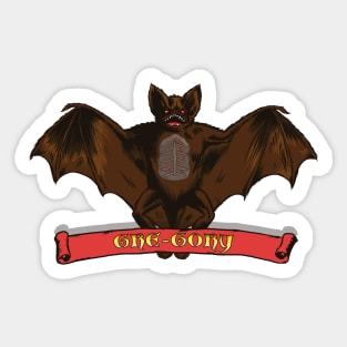 Gre-Gory, the Vampire Bat Sticker